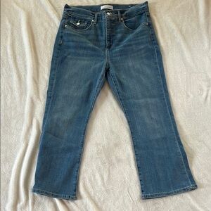 Loft Women's The Kick Crop Jeans - Size 10P